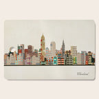 cleveland ohio skyline Cutting Board Gallery Image 1
