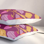 Strawberry Fields - Magenta Gold Pillow Sham Gallery Image 3
