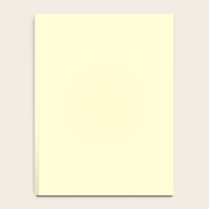 Pastel Lemon Yellow Pale Soft Meringue Yellow Notebook Gallery Image 4