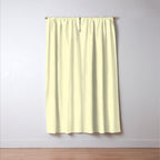 Pastel Lemon Yellow Pale Soft Meringue Yellow Window Curtain Gallery Image 3