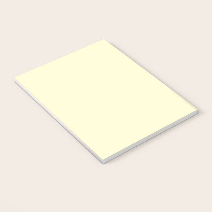 Pastel Lemon Yellow Pale Soft Meringue Yellow Notebook Gallery Image 3