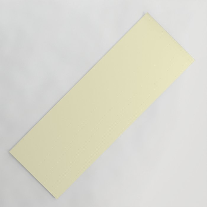 Pastel Lemon Yellow Pale Soft Meringue Yellow Yoga Mat Gallery Image 1