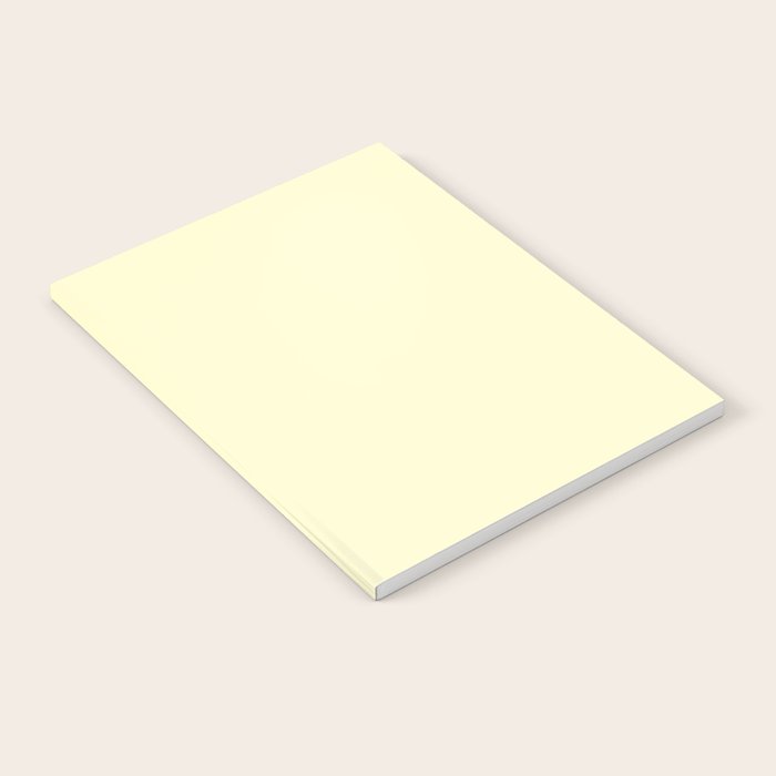 Pastel Lemon Yellow Pale Soft Meringue Yellow Notebook Gallery Image 2