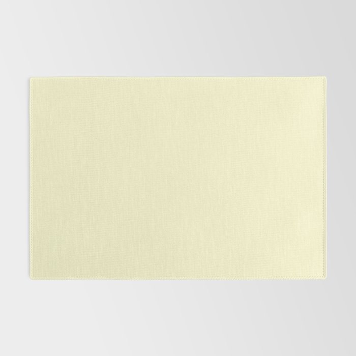 Pastel Lemon Yellow Pale Soft Meringue Yellow Rug Gallery Image 2