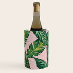 Jungle Leaves, Banana, Monstera II Pink  Wine Chiller Gallery Image 2