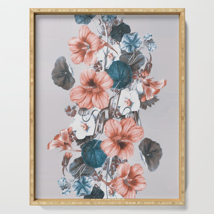 Flowers 9 Serving Tray Gallery Image 1