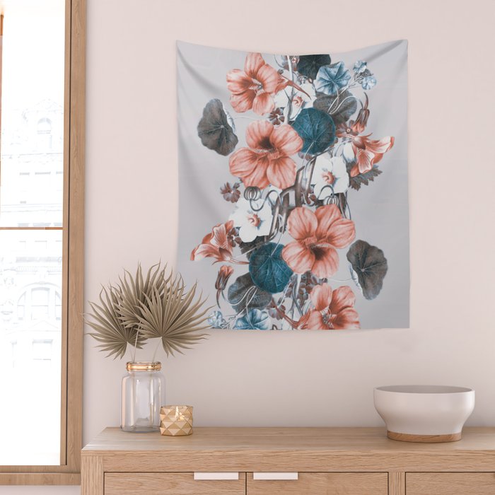 Flowers 9 Wall Tapestry Gallery Image 2
