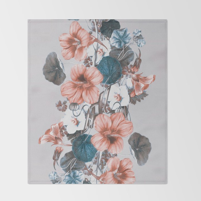 Flowers 9 Throw Blanket Gallery Image 2