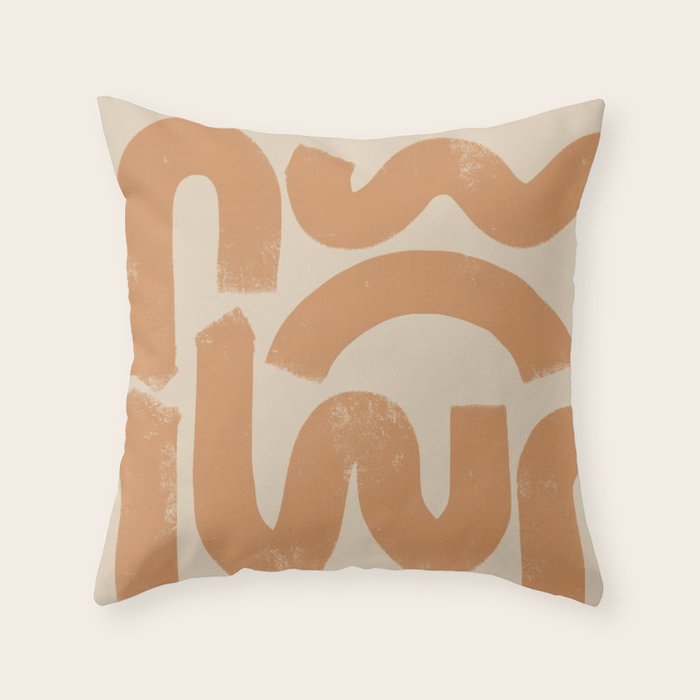 squig Throw Pillow Gallery Image 1