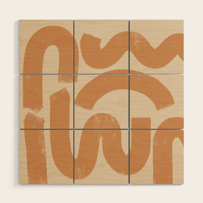 squig Wood Wall Art Gallery Image 1
