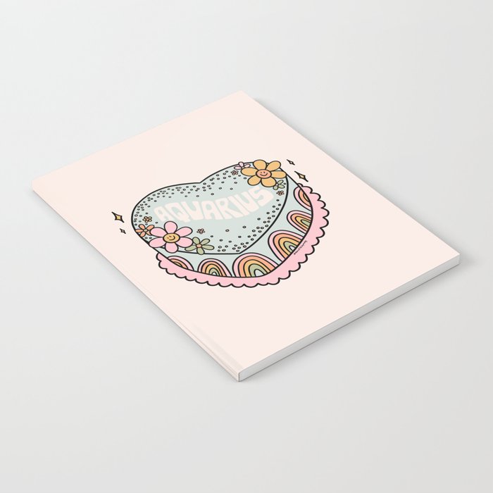Aquarius Heart Cake Notebook Gallery Image 2