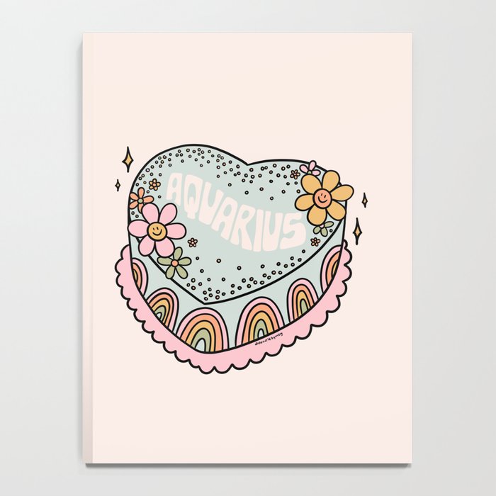 Aquarius Heart Cake Notebook Gallery Image 4