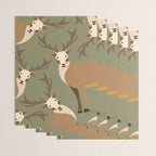 Red Deer Animal Portrait Wrapping Paper Gallery Image 3