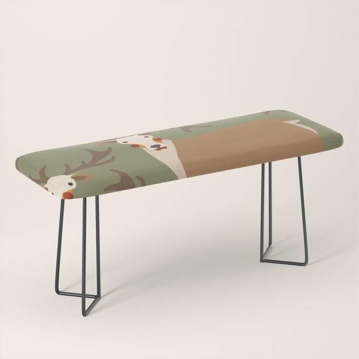 Red Deer Animal Portrait Bench Gallery Image 1