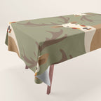 Red Deer Animal Portrait Tablecloth Gallery Image 1