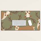 Red Deer Animal Portrait Desk Mat Gallery Image 1