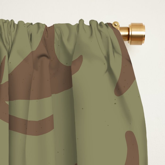 Red Deer Animal Portrait Window Curtain Gallery Image 2