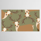 Red Deer Animal Portrait Tablecloth Gallery Image 2