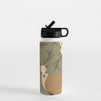 Red Deer Animal Portrait Water Bottle Gallery Image 1