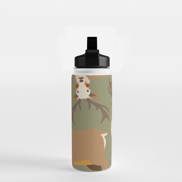 Red Deer Animal Portrait Water Bottle Gallery Image 2