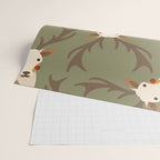 Red Deer Animal Portrait Wrapping Paper Gallery Image 2