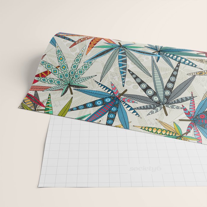 boho weed light Wrapping Paper Gallery Image 2