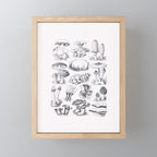 Mushroom Collection Mini Art Print Gallery Image 1