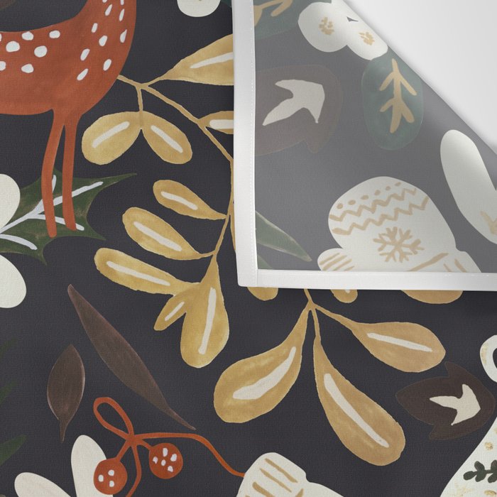 Christmas holiday night III Wall Tapestry Gallery Image 3