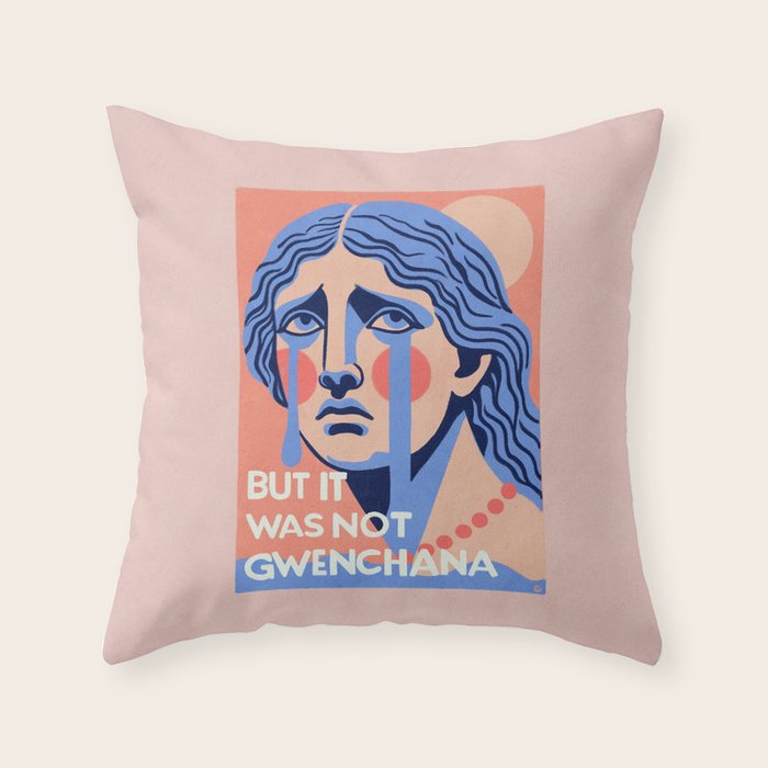 But it was not gwenchana Throw Pillow Gallery Image 6