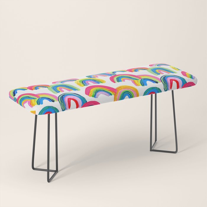 Abstract Rainbow Arcs - White Palette Bench Gallery Image 1
