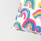 Abstract Rainbow Arcs - White Palette Pillow Sham Gallery Image 4