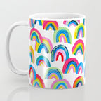 Abstract Rainbow Arcs - White Palette Coffee Mug Gallery Image 3