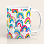 Abstract Rainbow Arcs - White Palette Coffee Mug Gallery Image 1