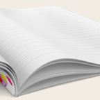 Abstract Rainbow Arcs - White Palette Notebook Gallery Image 2