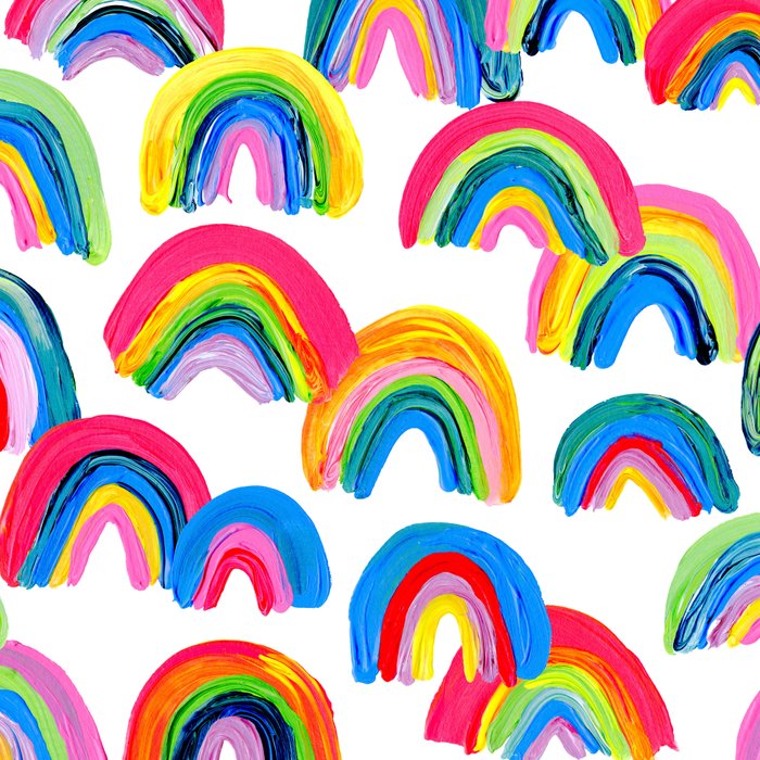 Abstract Rainbow Arcs - White Palette Coffee Mug Gallery Image 2