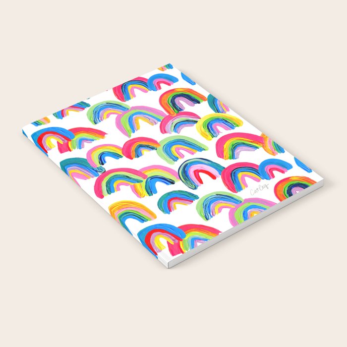 Abstract Rainbow Arcs - White Palette Notebook Gallery Image 2