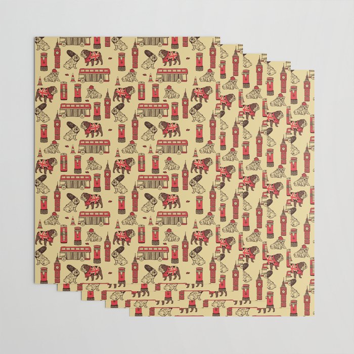London English Bulldog Wrapping Paper Gallery Image 3