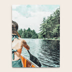 Row Your Own Boat | Woman Empowerment Confidence Painting | Positive Growth Mindset Boho Adventure  Notebook Gallery Image 4