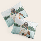 Row Your Own Boat | Woman Empowerment Confidence Painting | Positive Growth Mindset Boho Adventure  Pillow Sham Gallery Image 3