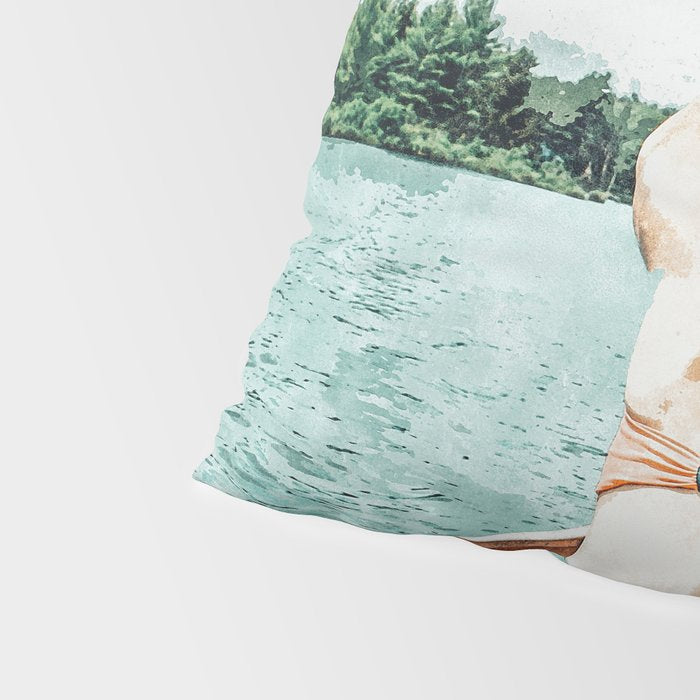 Row Your Own Boat | Woman Empowerment Confidence Painting | Positive Growth Mindset Boho Adventure  Pillow Sham Gallery Image 4