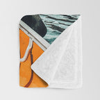 Row Your Own Boat | Woman Empowerment Confidence Painting | Positive Growth Mindset Boho Adventure  Throw Blanket Gallery Image 3