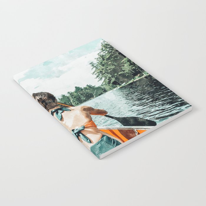 Row Your Own Boat | Woman Empowerment Confidence Painting | Positive Growth Mindset Boho Adventure  Notebook Gallery Image 2