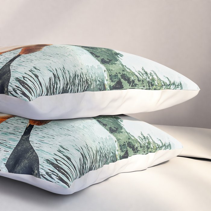 Row Your Own Boat | Woman Empowerment Confidence Painting | Positive Growth Mindset Boho Adventure  Pillow Sham Gallery Image 3