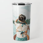 Row Your Own Boat | Woman Empowerment Confidence Painting | Positive Growth Mindset Boho Adventure  Travel Mug Gallery Image 1