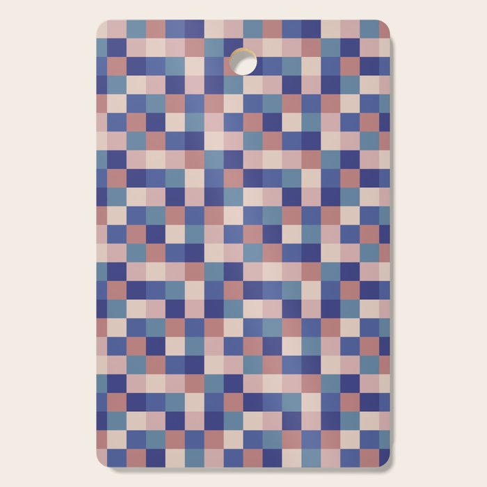 Bold Colorful Checks Pattern - Small XV Cutting Board Gallery Image 1