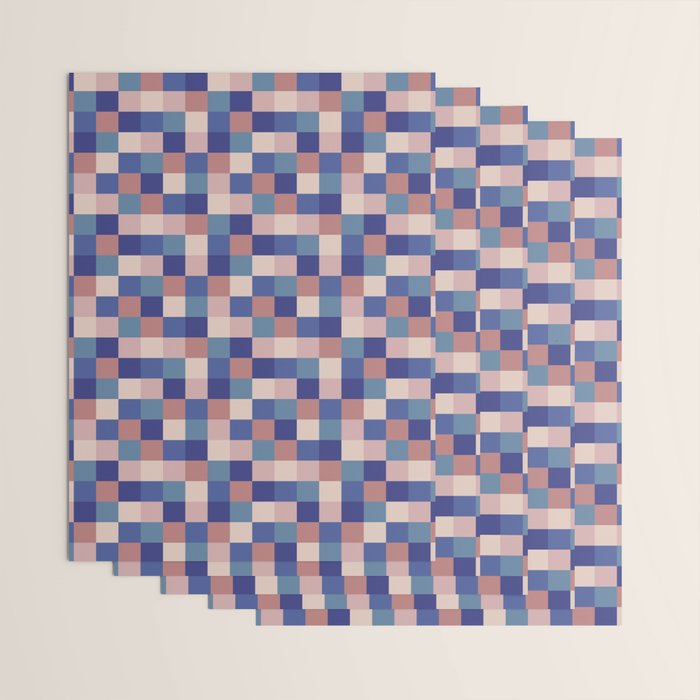 Bold Colorful Checks Pattern - Small XV Wrapping Paper Gallery Image 3