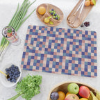 Bold Colorful Checks Pattern - Small XV Cutting Board Gallery Image 2