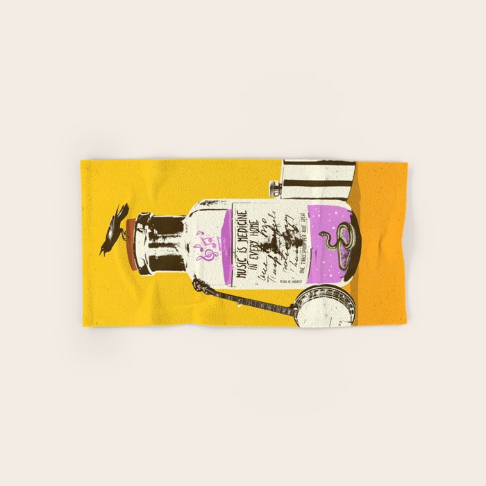 MUSIC IS MEDICINE Bath Towel Gallery Image 1