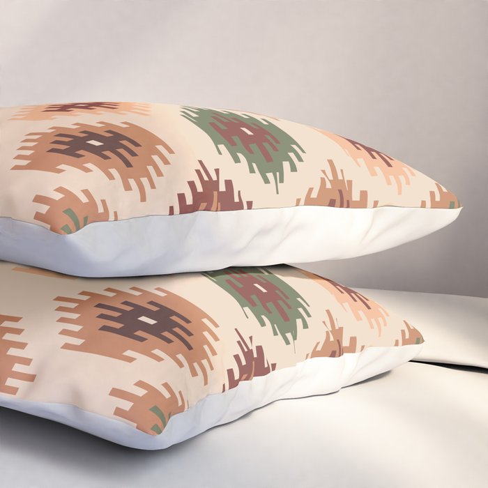 Southwest native Aztec diamonds kilim Pillow Sham Gallery Image 3