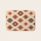 Southwest native Aztec diamonds kilim Bath Mat Gallery Image 1